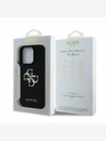 Guess Guess PU Grained 4G Metal Logo Zadní Kryt pro iPhone 15 Pro Black