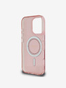 Guess Guess IML Rhinestones Ring MagSafe Zadní Kryt pro iPhone 16 Pro Pink