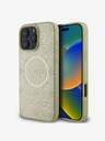 Guess Guess Saffiano Peony Stamp MagSafe Zadní Kryt pro iPhone 16 Pro Max Gold