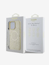 Guess Guess Saffiano Peony Stamp MagSafe Zadní Kryt pro iPhone 16 Pro Max Gold