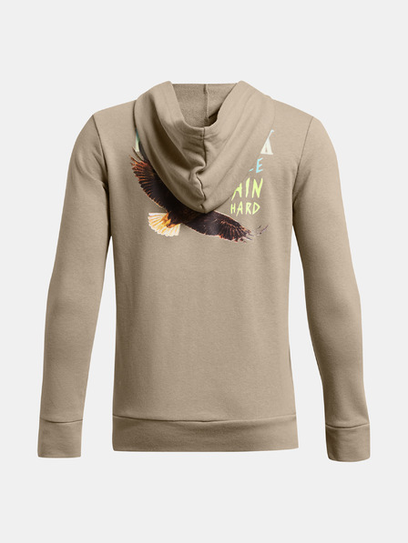 Under Armour Chlapecká mikina Under Armour Pjt Rck Boys LS FZ HD Q1-BRN