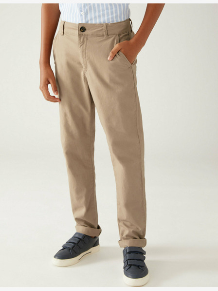 Marks & Spencer Béžové klučičí chino kalhoty Marks & Spencer
