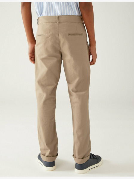 Marks & Spencer Béžové klučičí chino kalhoty Marks & Spencer