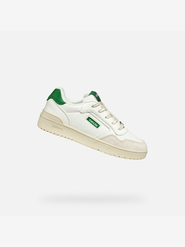 Geox Bílé chlapecké tenisky Geox Washiba