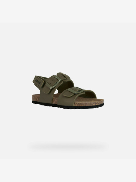 Geox Khaki chlapecké sandály Geox Ghita