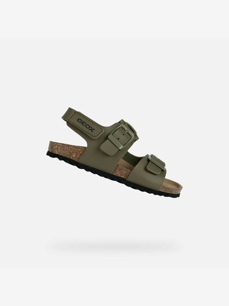 Geox Khaki chlapecké sandály Geox Ghita