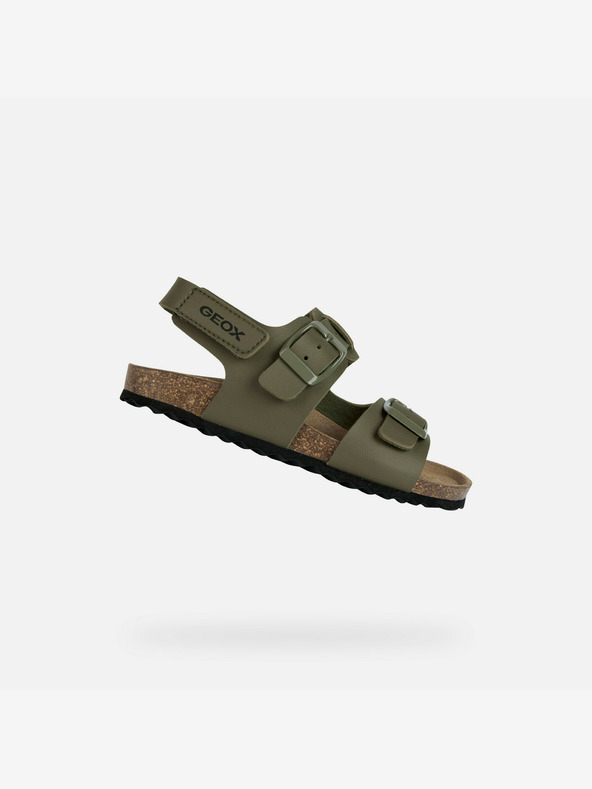 Geox Khaki chlapecké sandály Geox Ghita