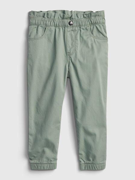 GAP Baby plátěné kalhoty mom GAP