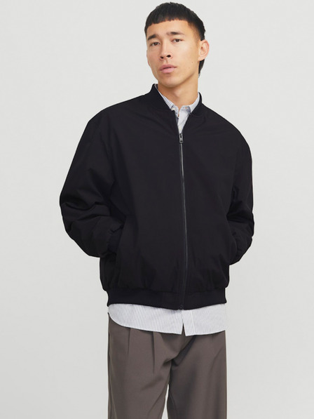 Jack & Jones Černý pánský bomber Jack & Jones