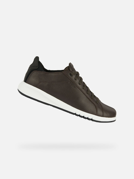 Geox Hnědé pánské tenisky Geox Aerantis