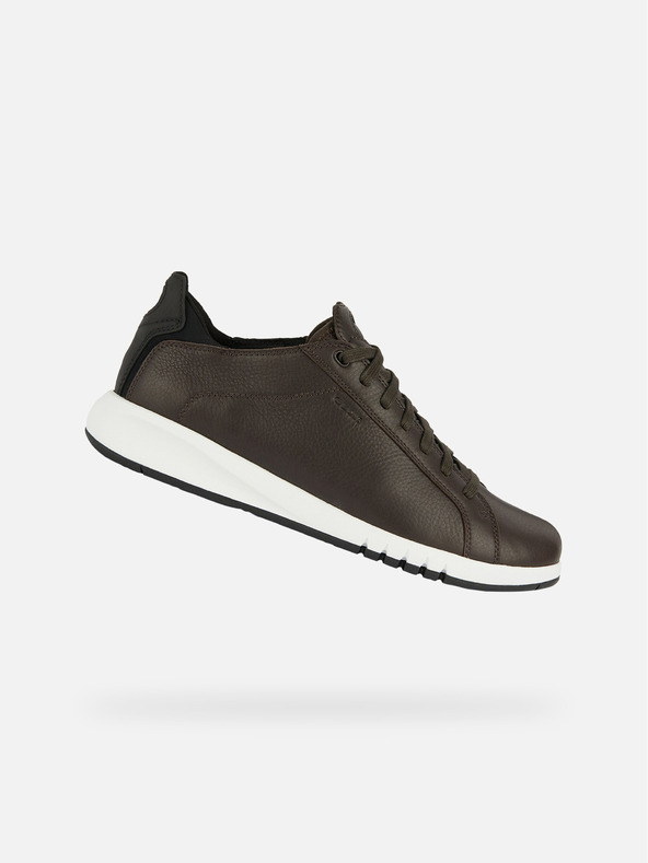 Geox Hnědé pánské tenisky Geox Aerantis