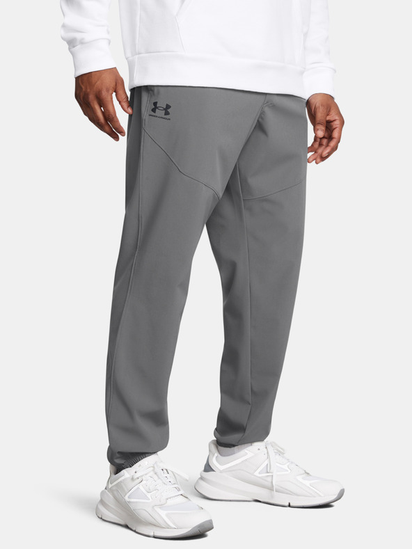 Under Armour Pánské tepláky Under Armour UA Vibe Woven Jogger-GRY