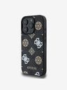 Guess Guess PU 4G Peony MagSafe Zadní Kryt pro iPhone 16 Pro Black