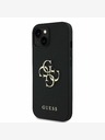 Guess Guess PU Grained 4G Metal Logo Zadní Kryt pro iPhone 14 Black