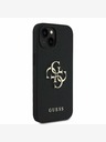 Guess Guess PU Grained 4G Metal Logo Zadní Kryt pro iPhone 14 Black