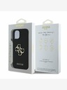 Guess Guess PU Grained 4G Metal Logo Zadní Kryt pro iPhone 14 Black