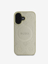 Guess Guess Saffiano Peony Stamp MagSafe Zadní Kryt pro iPhone 16 Gold