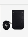 Guess Guess PU Grained Triangle Logo Taška na Telefon Black