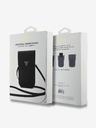 Guess Guess PU Grained Triangle Logo Taška na Telefon Black