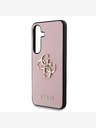 Guess Guess PU Grained 4G Metal Logo Zadní Kryt pro Samsung Galaxy S25+ Pink