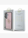 Guess Guess PU Grained 4G Metal Logo Zadní Kryt pro Samsung Galaxy S25+ Pink