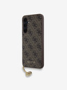 Guess Guess 4G Charm Zadní Kryt pro Samsung Galaxy A35 5G Brown