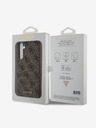 Guess Guess 4G Charm Zadní Kryt pro Samsung Galaxy A35 5G Brown