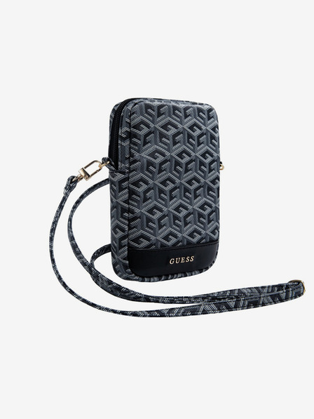 Guess Guess PU G Cube Taška na Telefon se Zipem Black