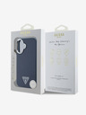 Guess Guess PU Grained Triangle Logo Zadní Kryt pro iPhone 16 Blue
