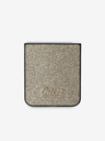 Guess Guess PC/TPU Glitter Flakes Metal Logo Zadní Kryt pro Samsung Galaxy Z Flip 6 Gold