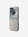 Guess Guess PC/TPU Glitter Flakes Metal Logo Zadní Kryt pro Samsung Galaxy Z Flip 6 Gold