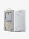 Guess Guess PC/TPU Glitter Flakes Metal Logo Zadní Kryt pro Samsung Galaxy Z Flip 6 Gold