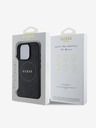 Guess Guess Saffiano Peony Stamp MagSafe Zadní Kryt pro iPhone 16 Pro Max Black