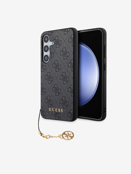 Guess Guess 4G Charm Zadní Kryt pro Samsung Galaxy S24 Grey