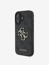 Guess Guess PU 4G Metal Logo Zadní Kryt pro iPhone 16 Plus Grey