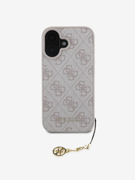 Guess Guess 4G Charm Zadní Kryt pro iPhone 16 Tone on Tone Pink
