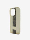 Guess Guess IML Middle 4G Stripe Zadní Kryt pro iPhone 16 Pro Brown