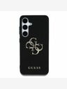 Guess Guess PU Grained 4G Metal Logo Zadní Kryt pro Samsung Galaxy S25+ Black