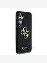 Guess Guess PU Grained 4G Metal Logo Zadní Kryt pro Samsung Galaxy S25+ Black