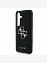 Guess Guess PU Grained 4G Metal Logo Zadní Kryt pro Samsung Galaxy S25+ Black