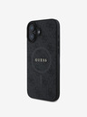 Guess Guess PU Leather 4G Colored Ring MagSafe Zadní Kryt pro iPhone 16 Black