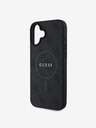 Guess Guess PU Leather 4G Colored Ring MagSafe Zadní Kryt pro iPhone 16 Black