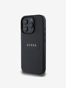 Guess Guess PU Grained Classic Logo MagSafe Zadní Kryt pro iPhone 16 Pro Black
