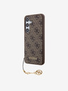 Guess Guess 4G Charm Zadní Kryt pro Samsung Galaxy S24 Brown