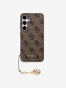 Guess Guess 4G Charm Zadní Kryt pro Samsung Galaxy S24 Brown
