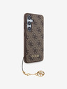 Guess Guess 4G Charm Zadní Kryt pro Samsung Galaxy S24 Brown