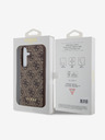 Guess Guess 4G Charm Zadní Kryt pro Samsung Galaxy S24 Brown