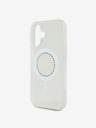 Guess Guess IML Rhinestones Ring MagSafe Zadní Kryt pro iPhone 16 White