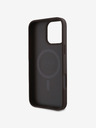 Guess Guess PU 4G Small Metal Logo MagSafe Zadní Kryt pro iPhone 16 Pro Max Brown