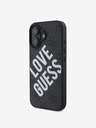 Guess Guess PU Leather 4G Big Love Logo MagSafe Zadní Kryt pro iPhone 16 Black